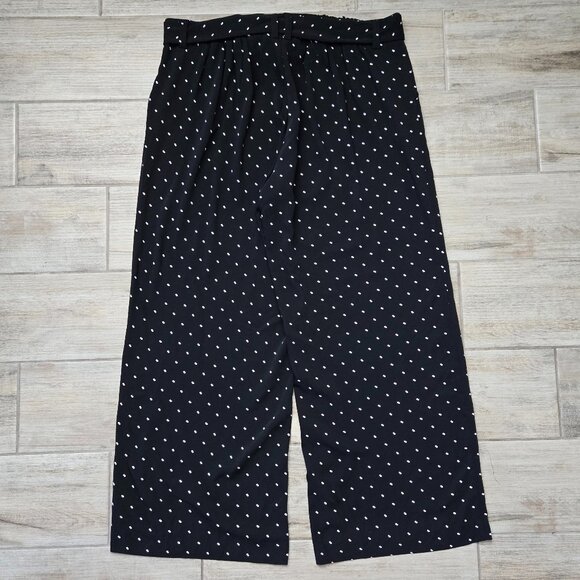 Torrid Polka Dot Palazzo Pants Women's Tie Waist Wide Leg Office Business 16 - Picture 3 of 6
